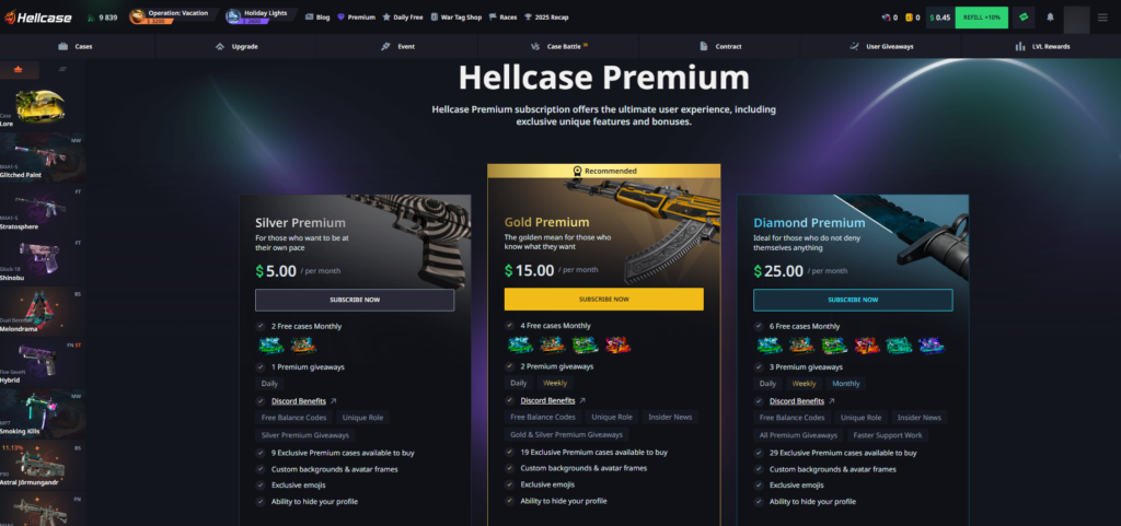 hellcase premium