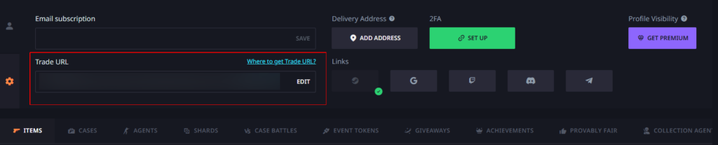 Correct Steam Trade URL